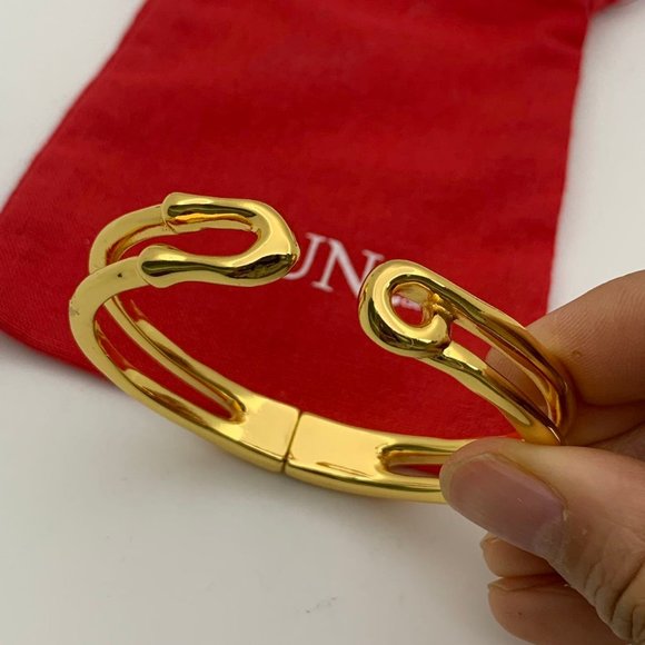 Uno de 50 Tailormade Bracelet open Bracelet Ikon shape Bracelet Gold - Picture 1 of 10